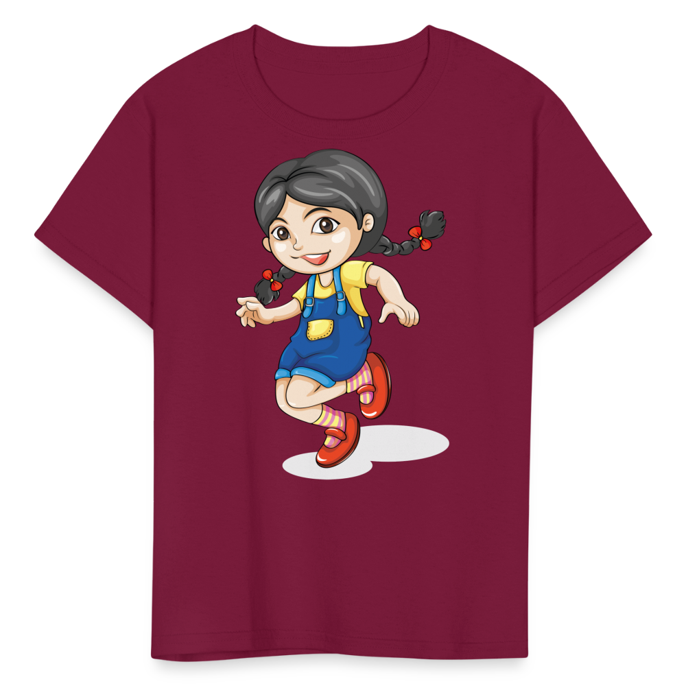 Kids' Running T-Shirt - burgundy