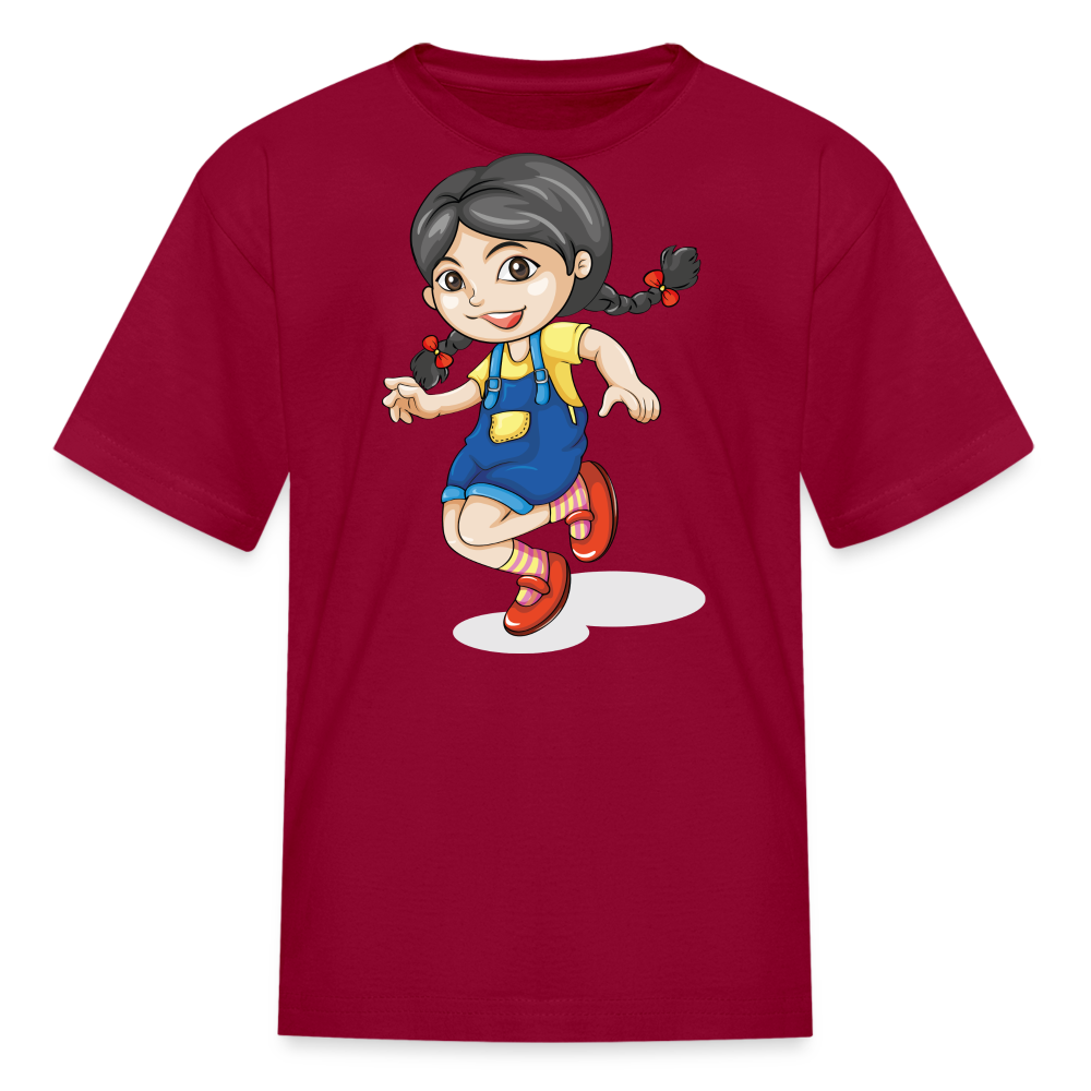 Kids' Running T-Shirt - dark red