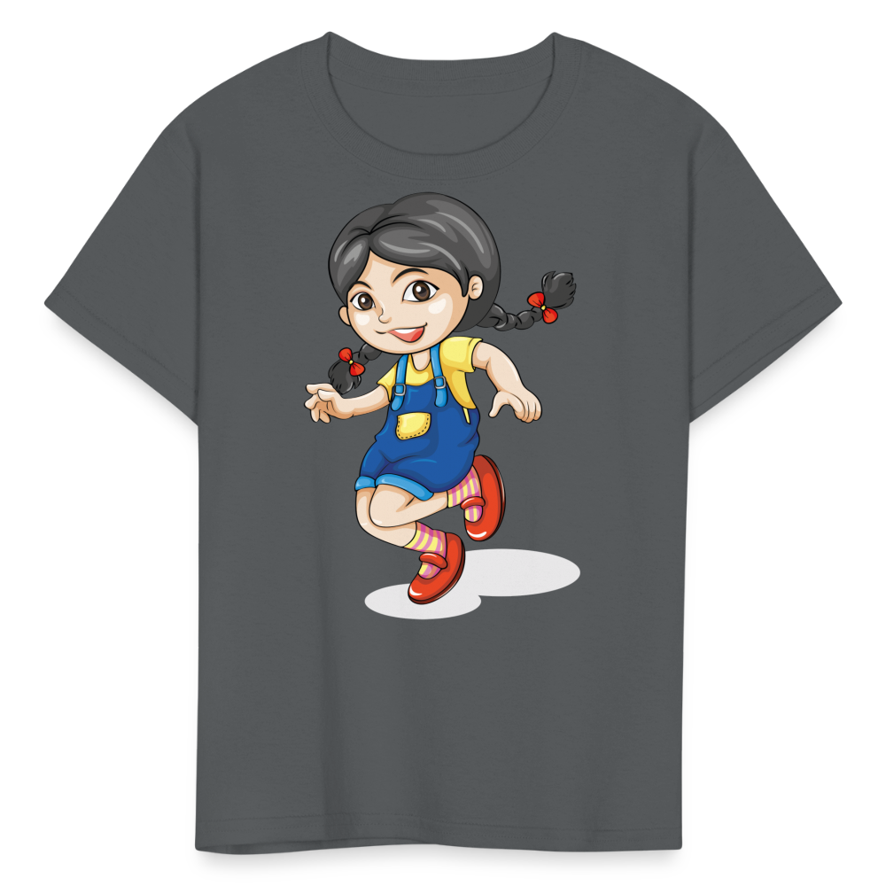 Kids' Running T-Shirt - charcoal