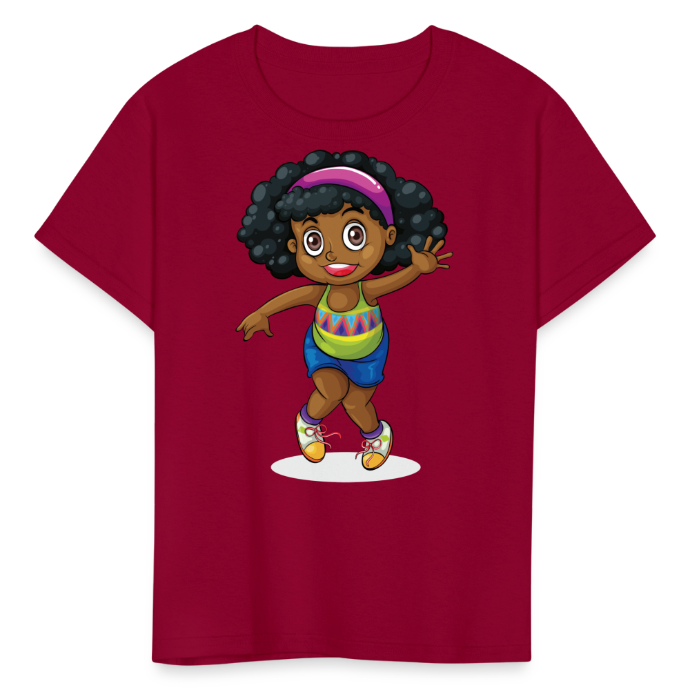 Kids' Dancing T-Shirt - dark red