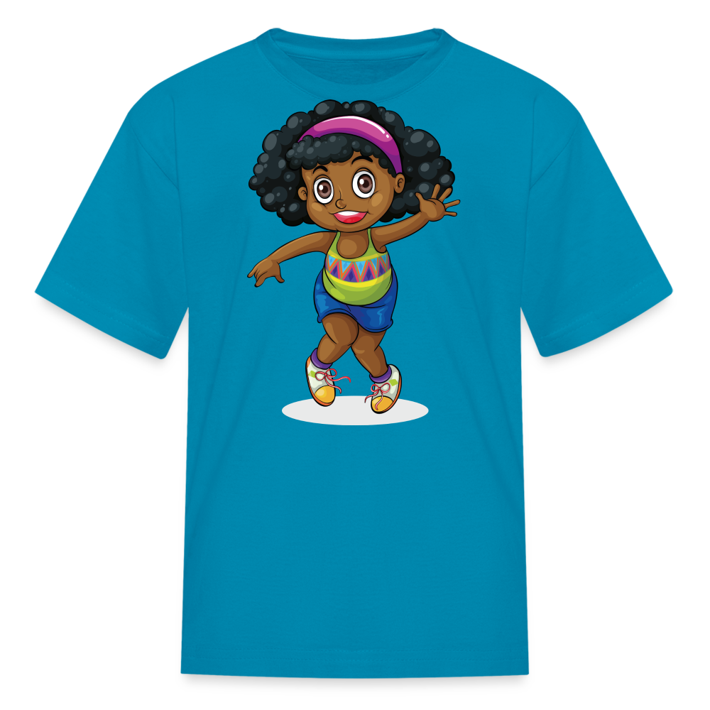 Kids' Dancing T-Shirt - turquoise