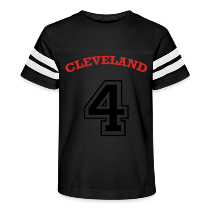 Kid's Cleveland Football Tee - black/white