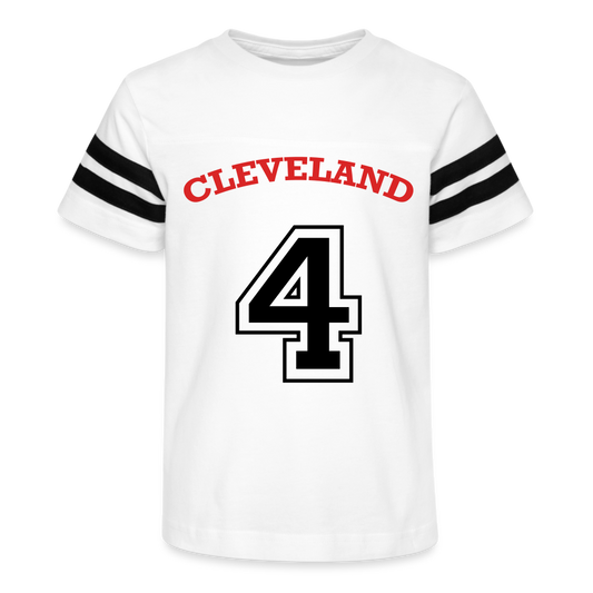 Kid's Cleveland Football Tee - white/black