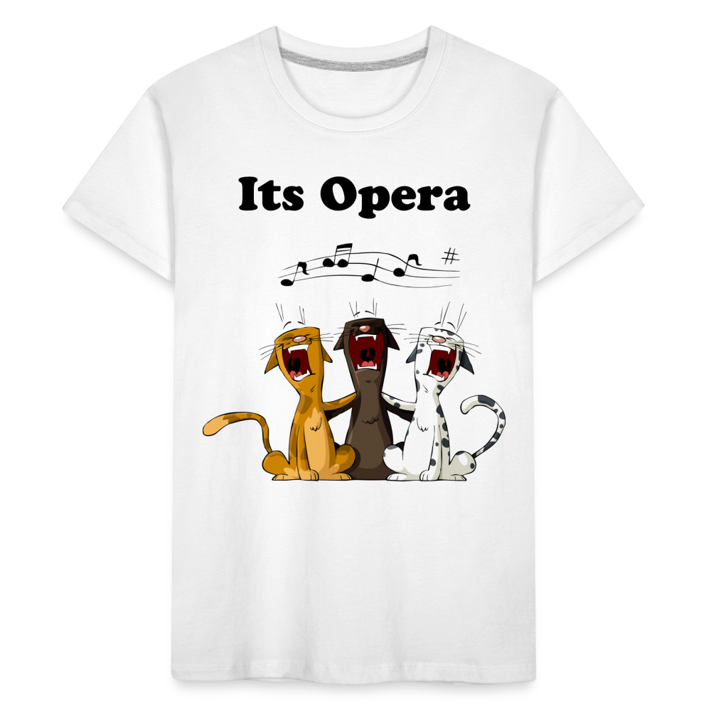Kid’s Its Opera 1 Premium Organic T-Shirt - white