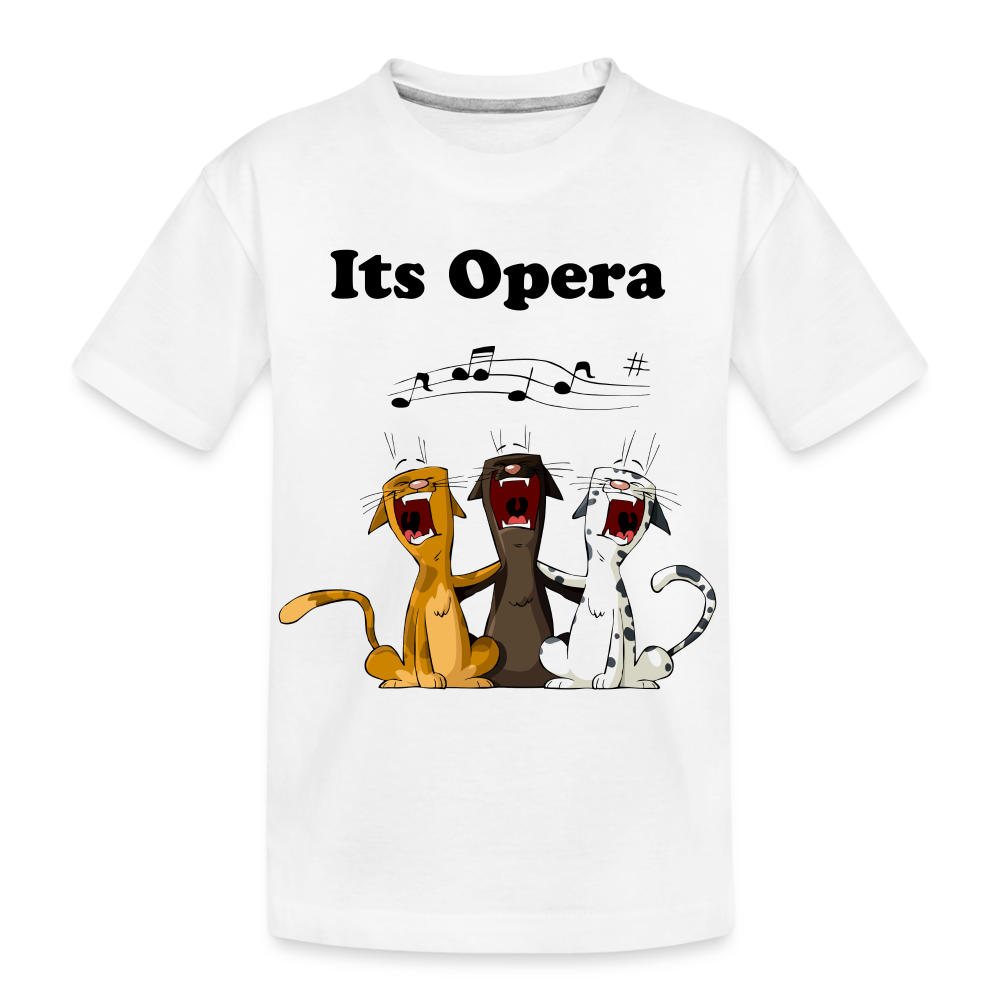 Kid’s Its Opera 1 Premium Organic T-Shirt - white