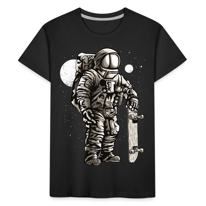 Kid’s Space Surfer Premium Organic T-Shirt - black