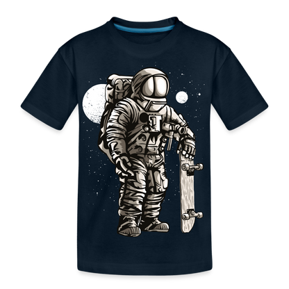 Kid’s Space Surfer Premium Organic T-Shirt - deep navy