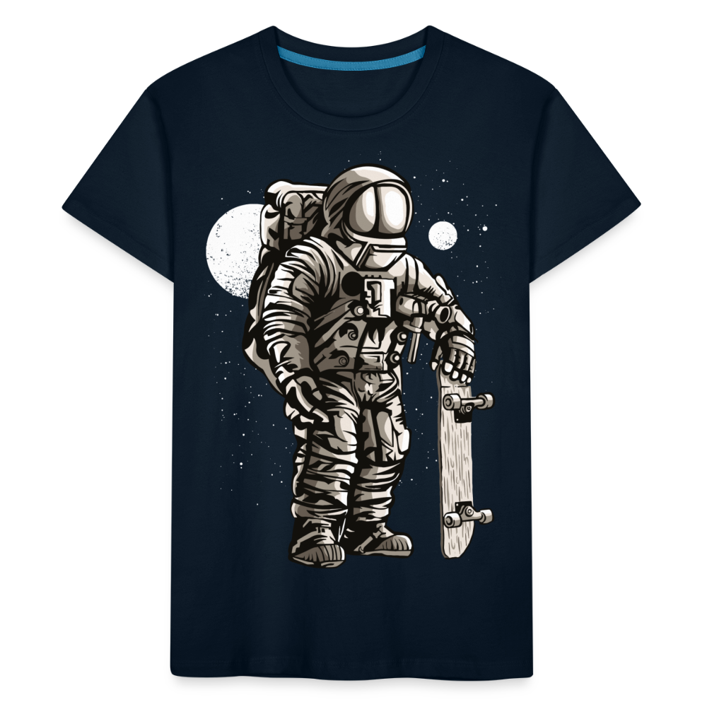 Kid’s Space Surfer Premium Organic T-Shirt - deep navy