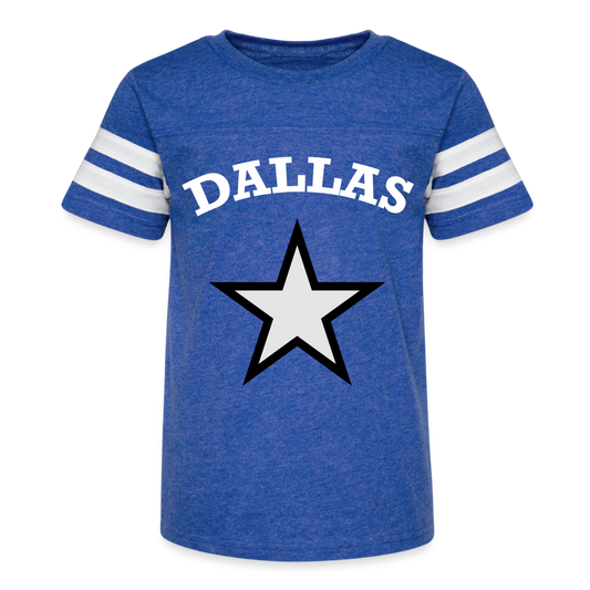 Kid's Dallas Football Tee - vintage royal/white