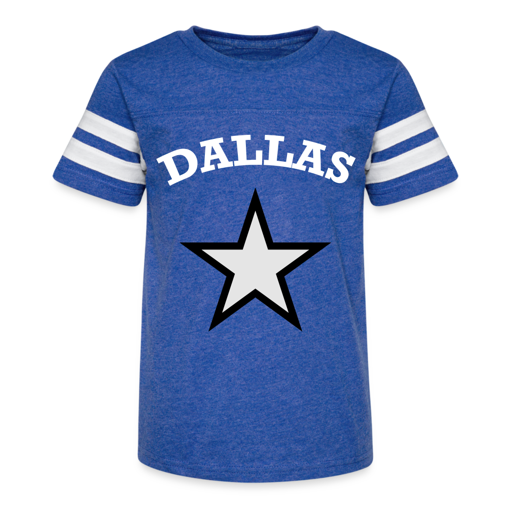 Kid's Dallas Football Tee - vintage royal/white