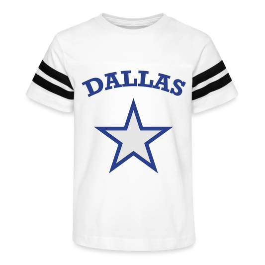 Kid's Dallas 2 Football Tee - white/black