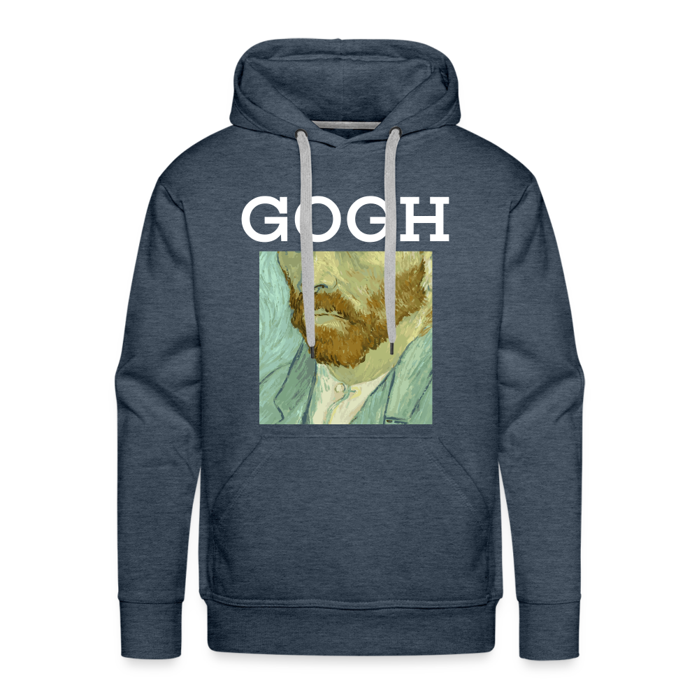 Men’s Premium Gogh Hoodie - heather denim