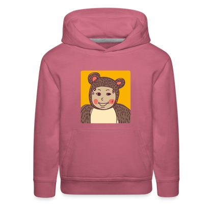 Kids‘ Premium Child Bear Hoodie - mauve