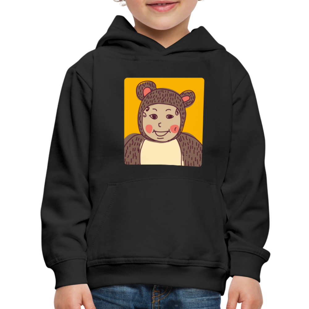 Kids‘ Premium Child Bear Hoodie - black