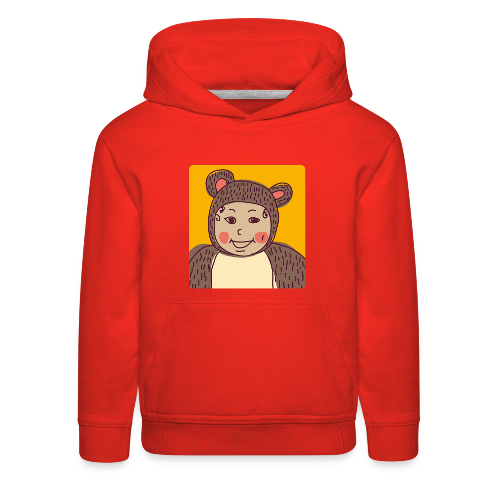 Kids‘ Premium Child Bear Hoodie - red