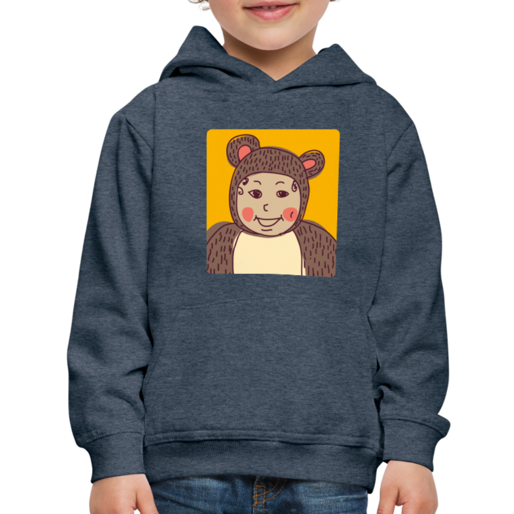 Kids‘ Premium Child Bear Hoodie - heather denim