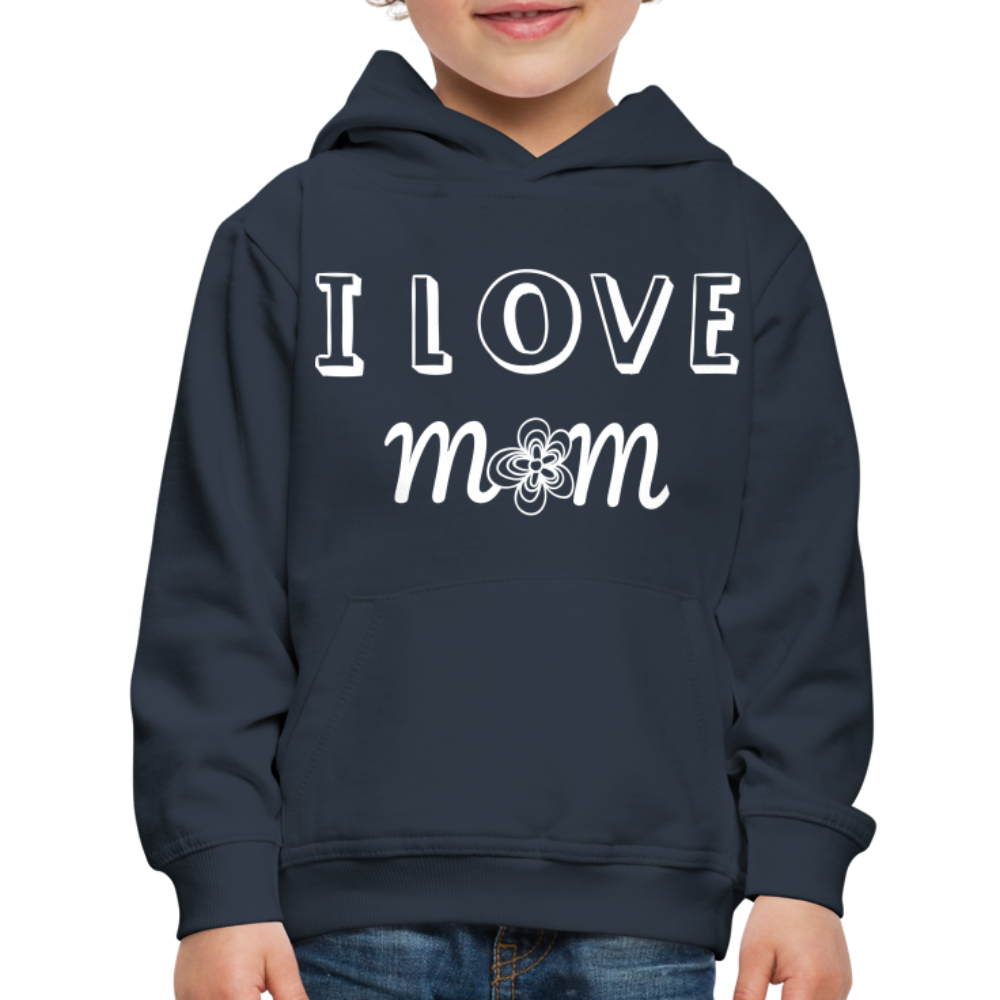 Kids‘ Premium Love Mom Hoodie - navy