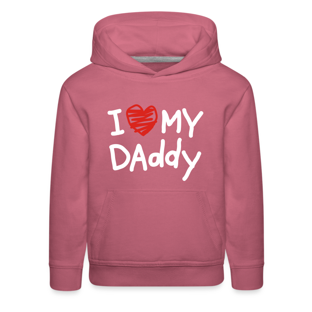Kids‘ Premium Love Daddy Hoodie - mauve