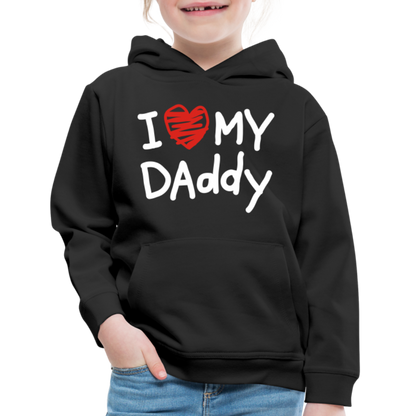 Kids‘ Premium Love Daddy Hoodie - black