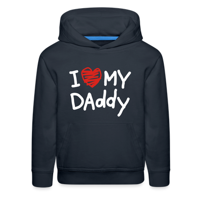 Kids‘ Premium Love Daddy Hoodie - navy