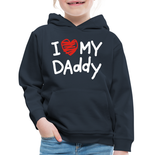 Kids‘ Premium Love Daddy Hoodie - navy