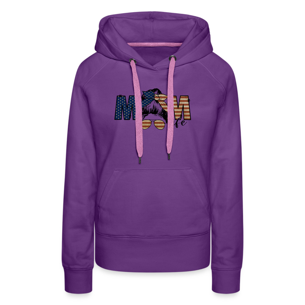 Women’s Mom Premium Hoodie - purple 