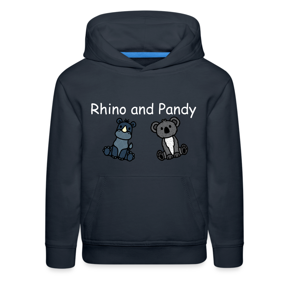 Kids‘ Rhino and Pandy Premium Hoodie - navy