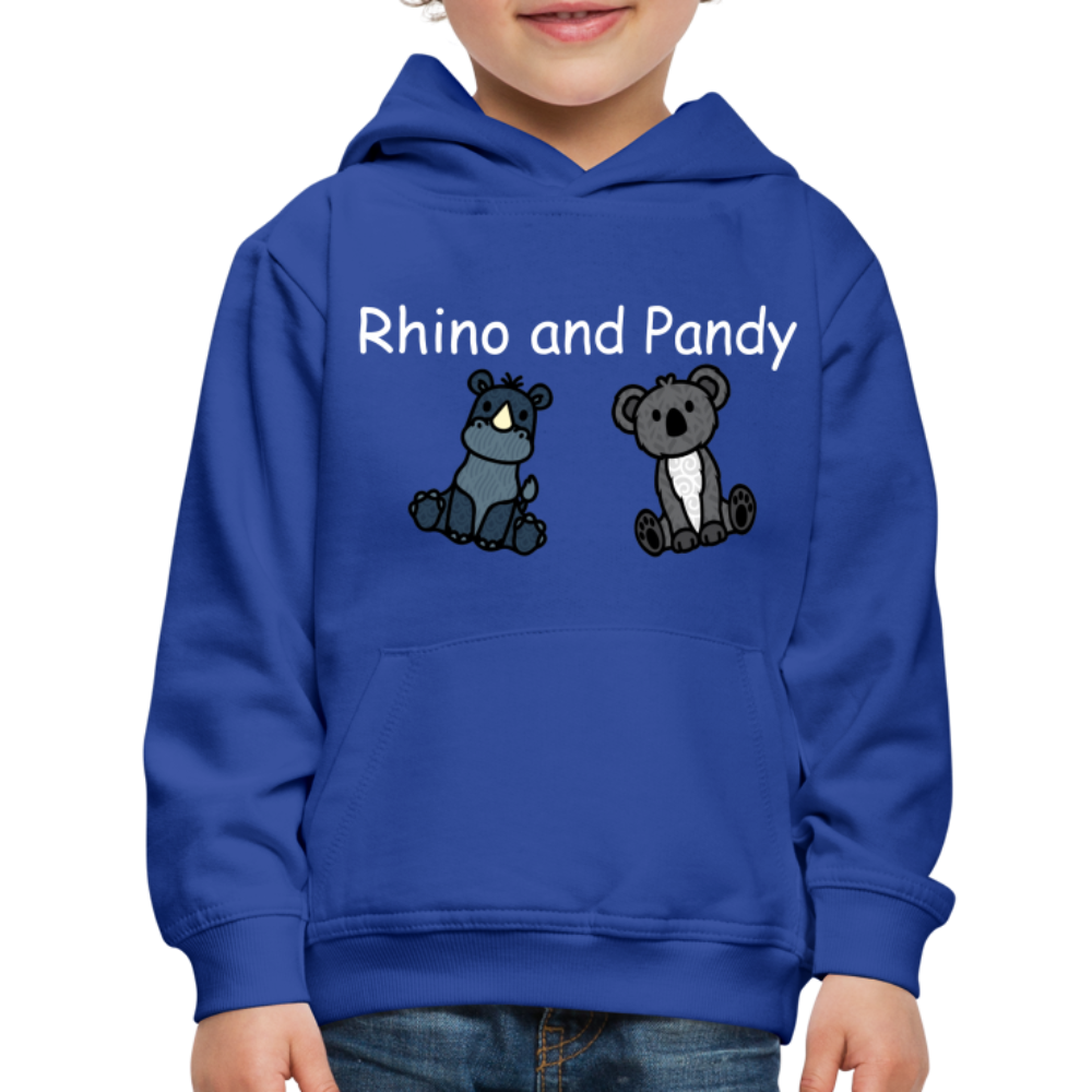 Kids‘ Rhino and Pandy Premium Hoodie - royal blue