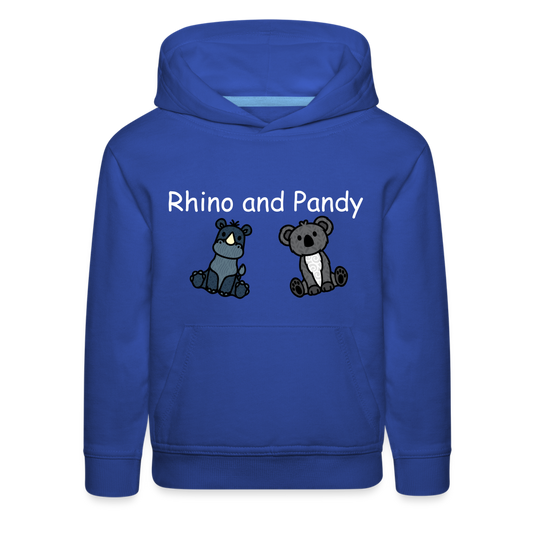 Kids‘ Rhino and Pandy Premium Hoodie - royal blue