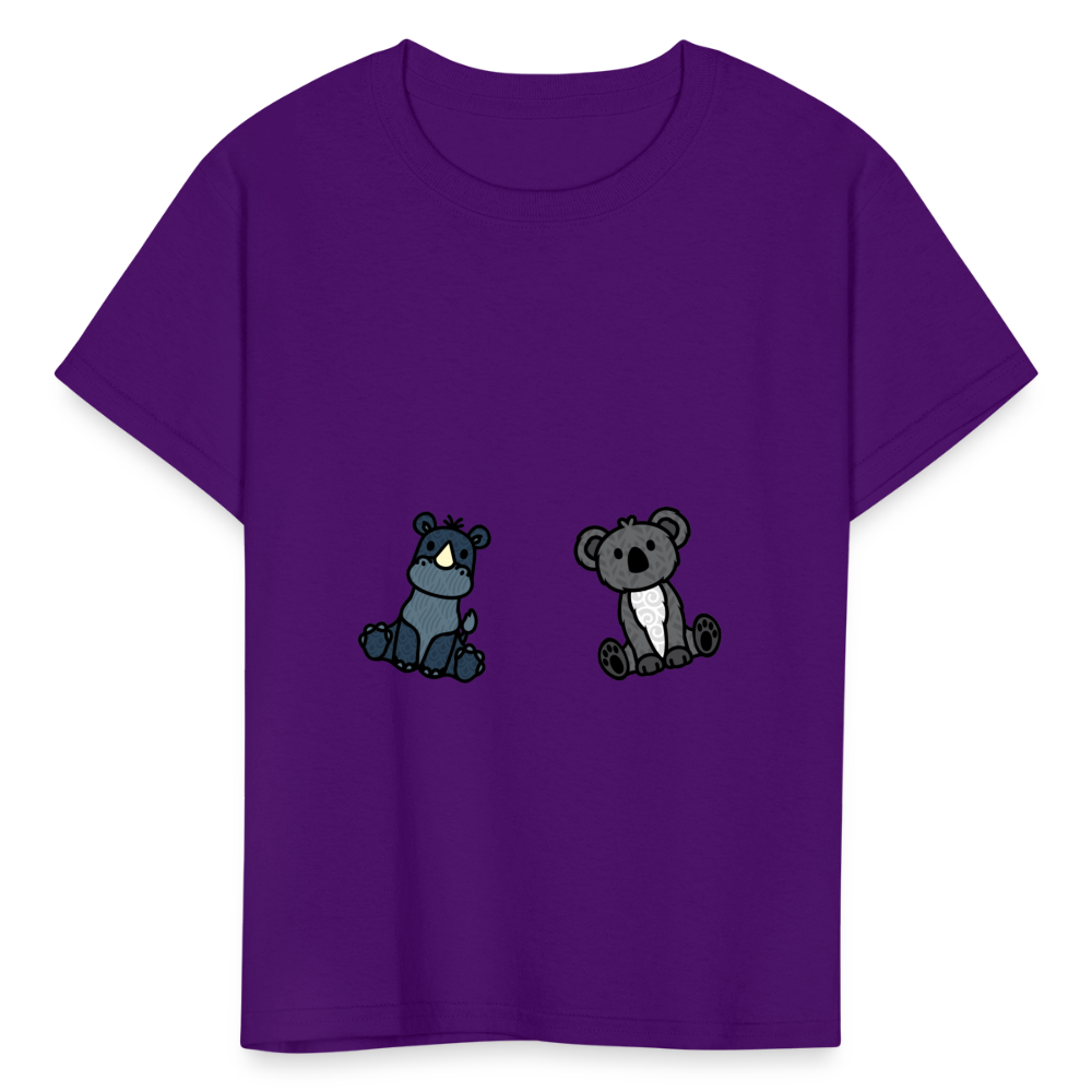 Kids' Rhino and Pandy T-Shirt - purple