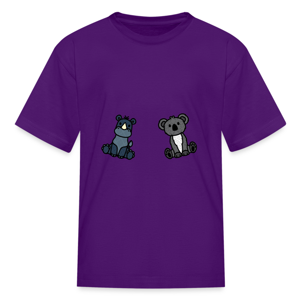 Kids' Rhino and Pandy T-Shirt - purple