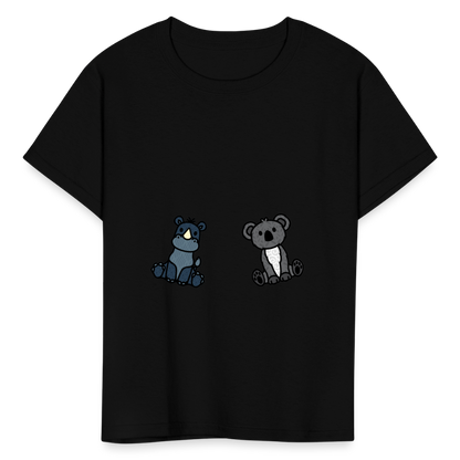 Kids' Rhino and Pandy T-Shirt - black