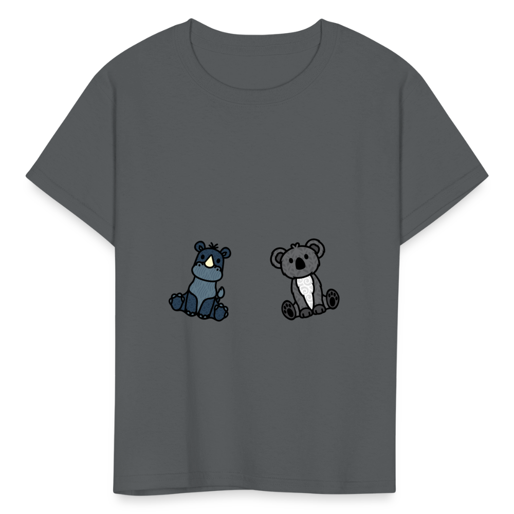 Kids' Rhino and Pandy T-Shirt - charcoal