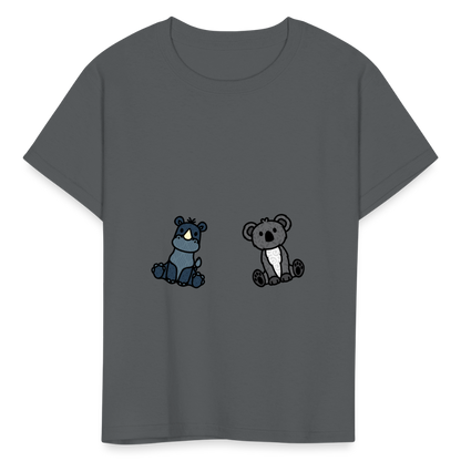 Kids' Rhino and Pandy T-Shirt - charcoal