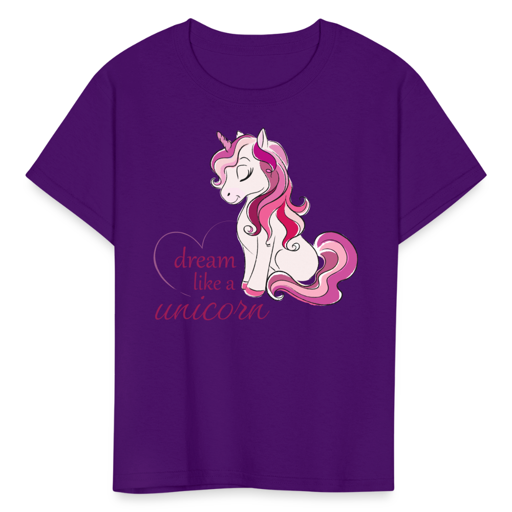 Kids' Unicorn T-Shirt - purple