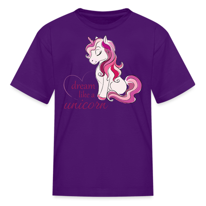 Kids' Unicorn T-Shirt - purple