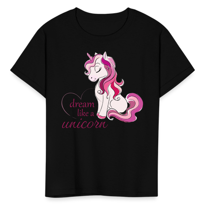 Kids' Unicorn T-Shirt - black