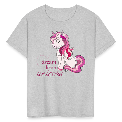 Kids' Unicorn T-Shirt - heather gray