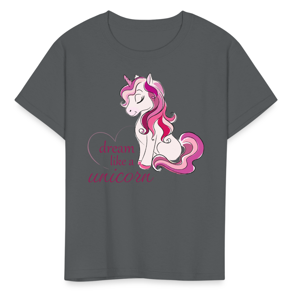 Kids' Unicorn T-Shirt - charcoal