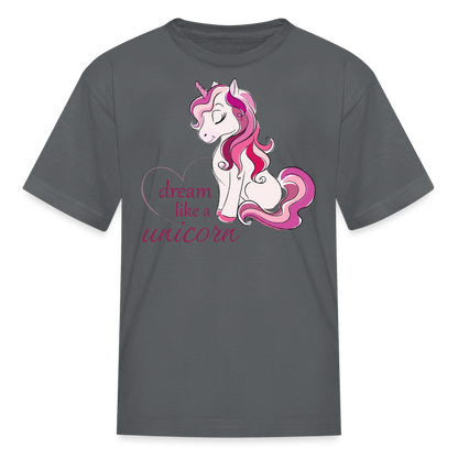 Kids' Unicorn T-Shirt - charcoal