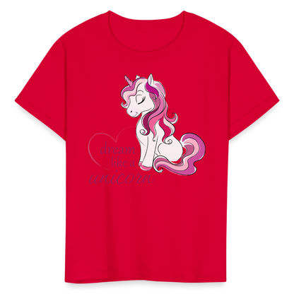 Kids' Unicorn T-Shirt - red