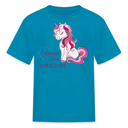 Kids' Unicorn T-Shirt - turquoise