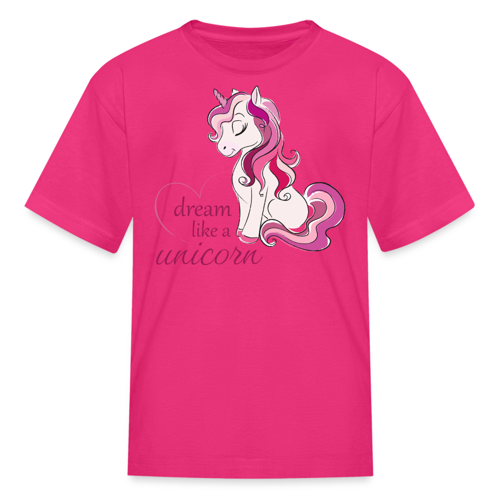 Kids' Unicorn T-Shirt - fuchsia