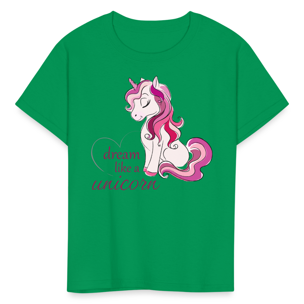 Kids' Unicorn T-Shirt - kelly green