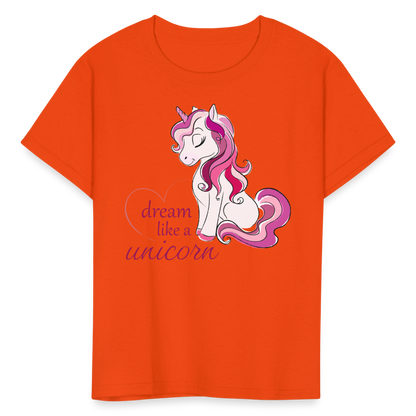 Kids' Unicorn T-Shirt - orange