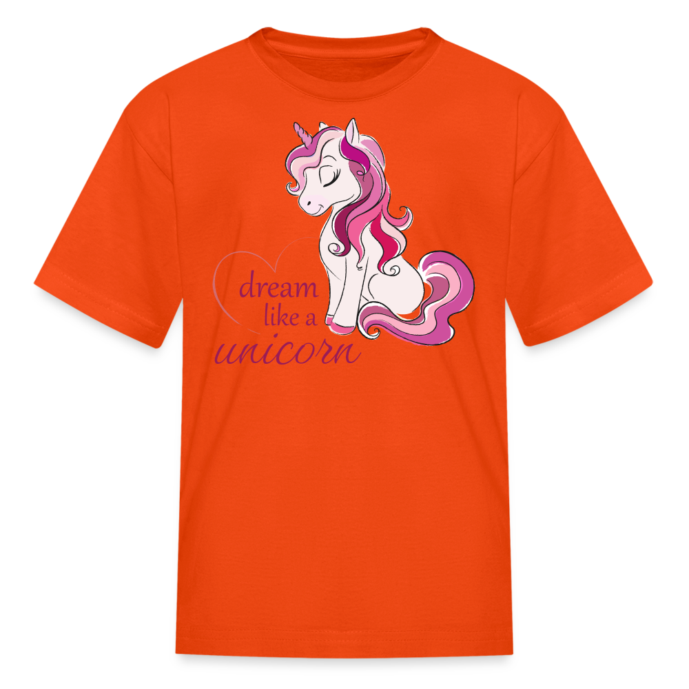 Kids' Unicorn T-Shirt - orange