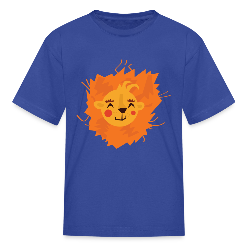 Kids' Lion T-Shirt - royal blue