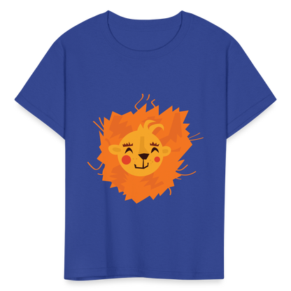 Kids' Lion T-Shirt - royal blue