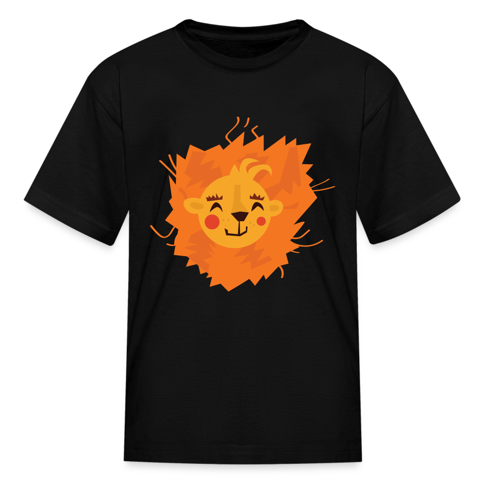 Kids' Lion T-Shirt - black