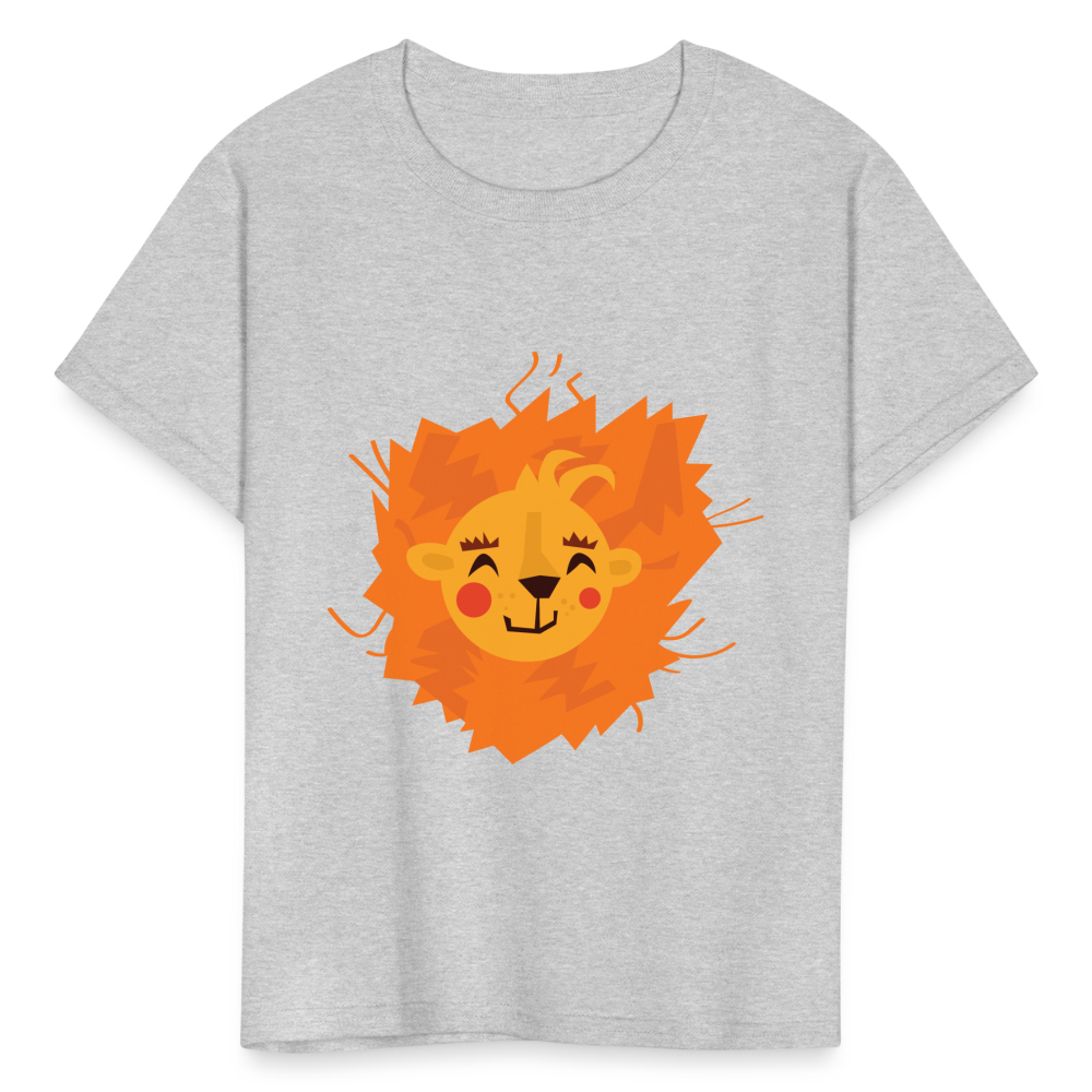 Kids' Lion T-Shirt - heather gray